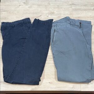 Men's Navy and Gray Pants